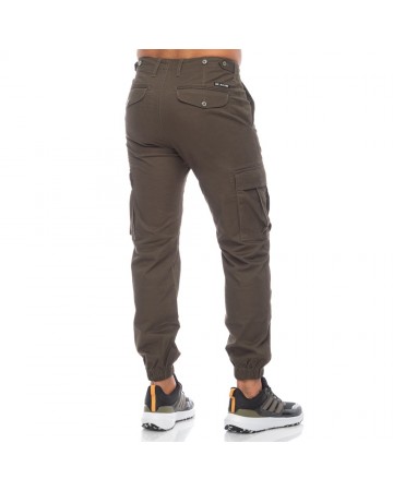 Ανδρικό Παντελόνι Φόρμας Be Nation Cargo Pants Elastic Hem D.Chaki 13B 02302308