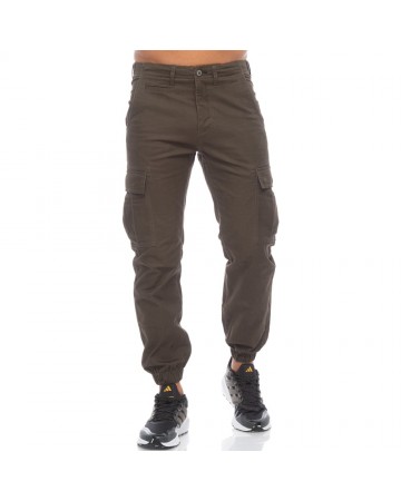 Ανδρικό Παντελόνι Φόρμας Be Nation Cargo Pants Elastic Hem D.Chaki 13B 02302308