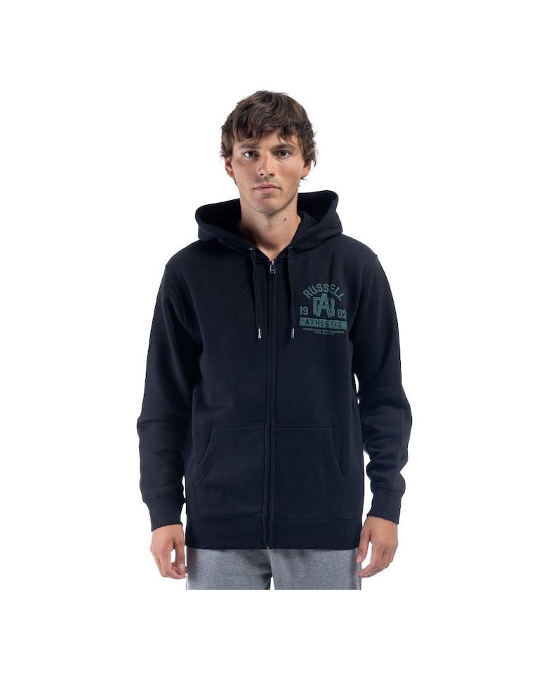 Ανδρική Ζακέτα με Κουκούλα Russell Athletic Interlink Zip Through Hoody A3-015-2-099