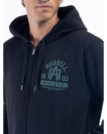 Ανδρική Ζακέτα με Κουκούλα Russell Athletic Interlink Zip Through Hoody A3-015-2-099