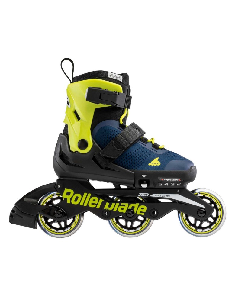 Αυξομειούμενα πατίνια Rollerblade Microblade 3WD 2021 Blue Royal/Lime 071044