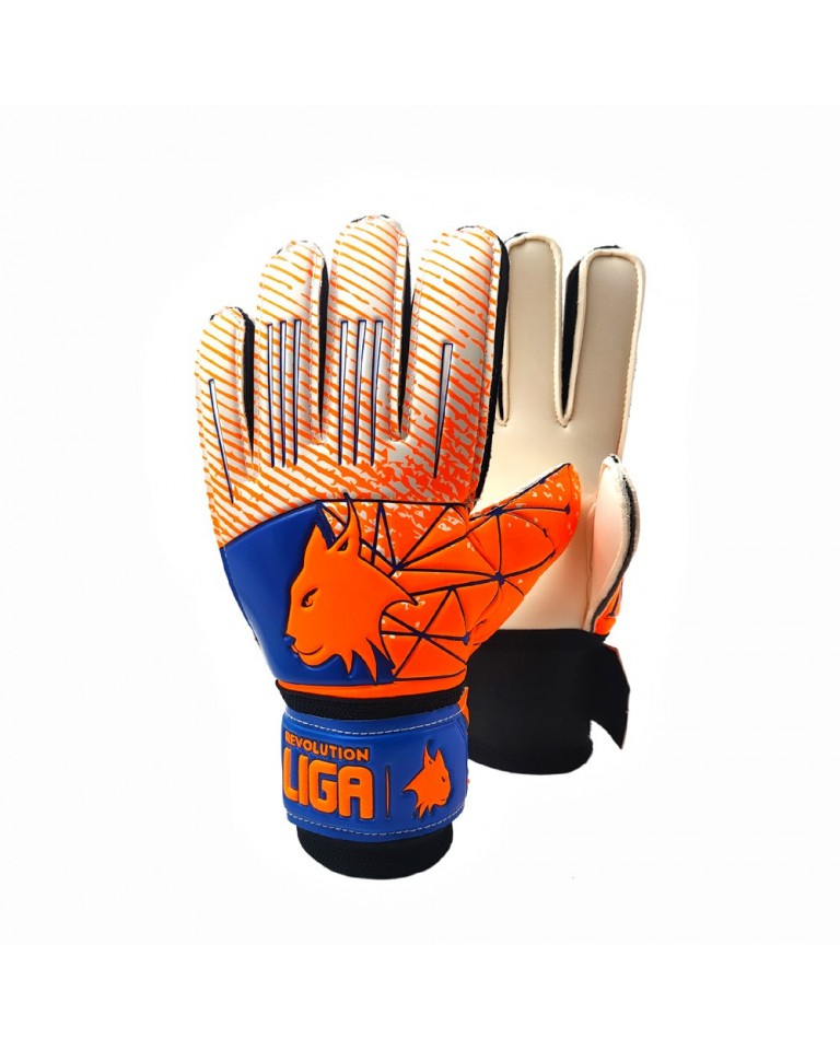 Γάντια Τερματοφύλακα Ligasport GK Gloves Revolution (Dark Blue/Orange)