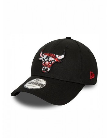 New Era Chicago Bulls NBA Infill 9FORTY Adjustable Cap - Black 60434958