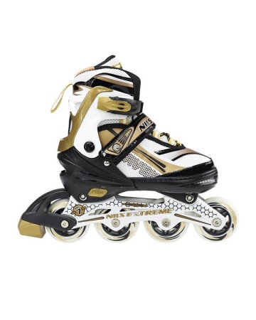 Αυξομειούμενα Πατίνια Roller Nils Extreme In-Line Skates Μαύρο/Χρυσό NA 1123 (Size 39-42)