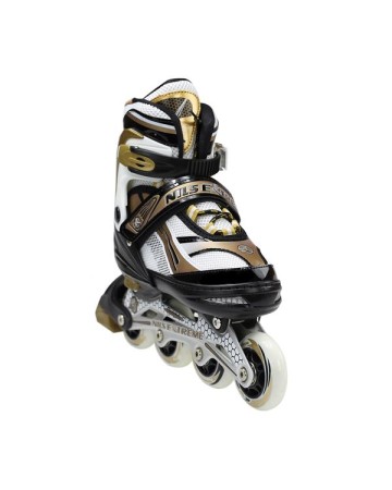 Αυξομειούμενα Πατίνια Roller Nils Extreme In-Line Skates Μαύρο/Χρυσό NA 1123 (Size 39-42)