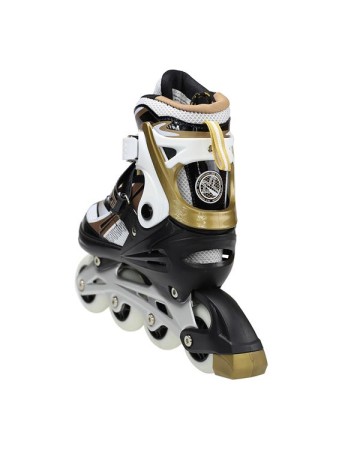 Αυξομειούμενα Πατίνια Roller Nils Extreme In-Line Skates Μαύρο/Χρυσό NA 1123 (Size 39-42)