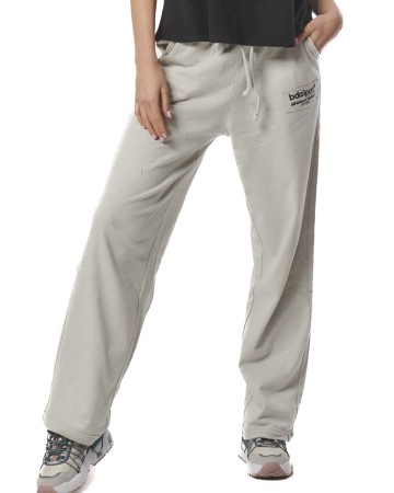 Γυναικείο Παντελόνι Φόρμας Body Action Women's Terry Wide Leg Jazz Pants 021435-03 Quiet Grey