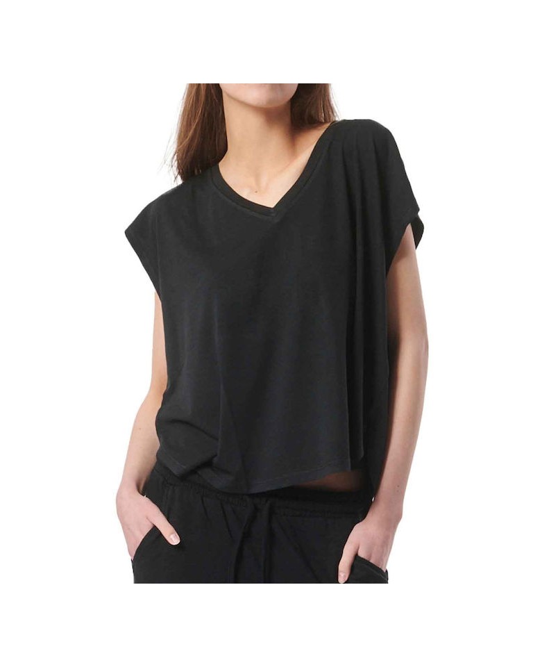 Γυναικείο T-Shirt Body Action Women's Dye Oversized Top 041422-01 Black