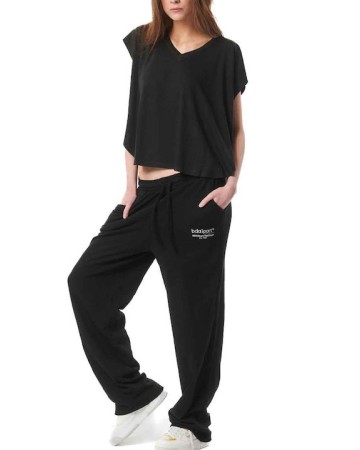 Γυναικείο T-Shirt Body Action Women's Dye Oversized Top 041422-01 Black