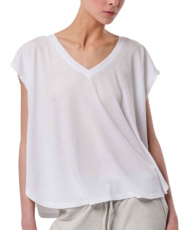 Γυναικείο T-Shirt Body Action Women's Dye Oversized Top 041422-02 White