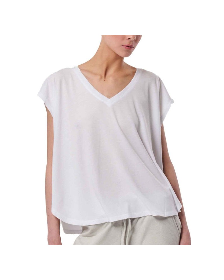 Γυναικείο T-Shirt Body Action Women's Dye Oversized Top 041422-02 White