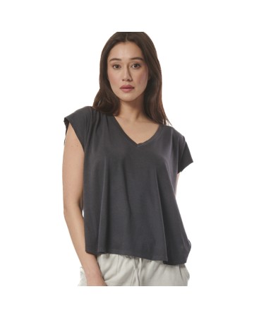 Γυναικείο T-Shirt Body Action Women's Dye Oversized Top 041422-03G Pearl Grey