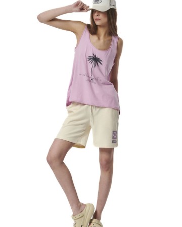 Γυναικείο T-Shirt Body Action Women's Regular Fit Beach Tank Top 041424-13C Orchid Lilac