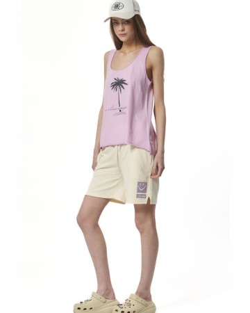 Γυναικείο T-Shirt Body Action Women's Regular Fit Beach Tank Top 041424-13C Orchid Lilac