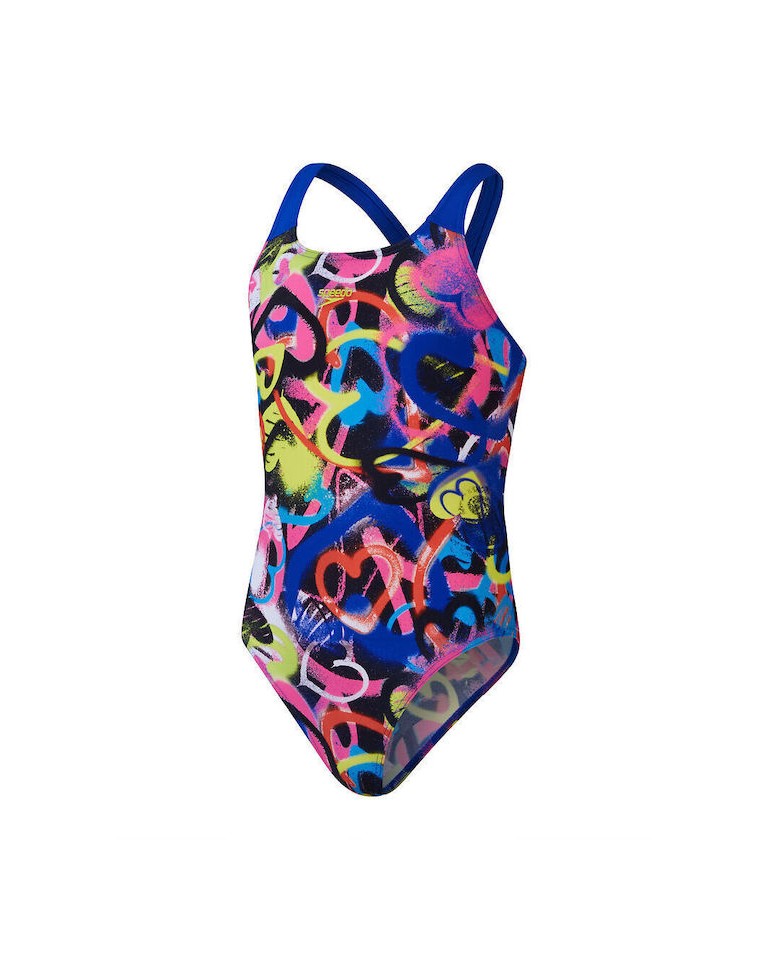 Παιδικό ολόσωμο μαγιό Speedo Girls Digital Allover Powerback 8-0037341-G6636