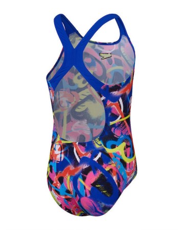 Παιδικό ολόσωμο μαγιό Speedo Girls Digital Allover Powerback 8-0037341-G6636