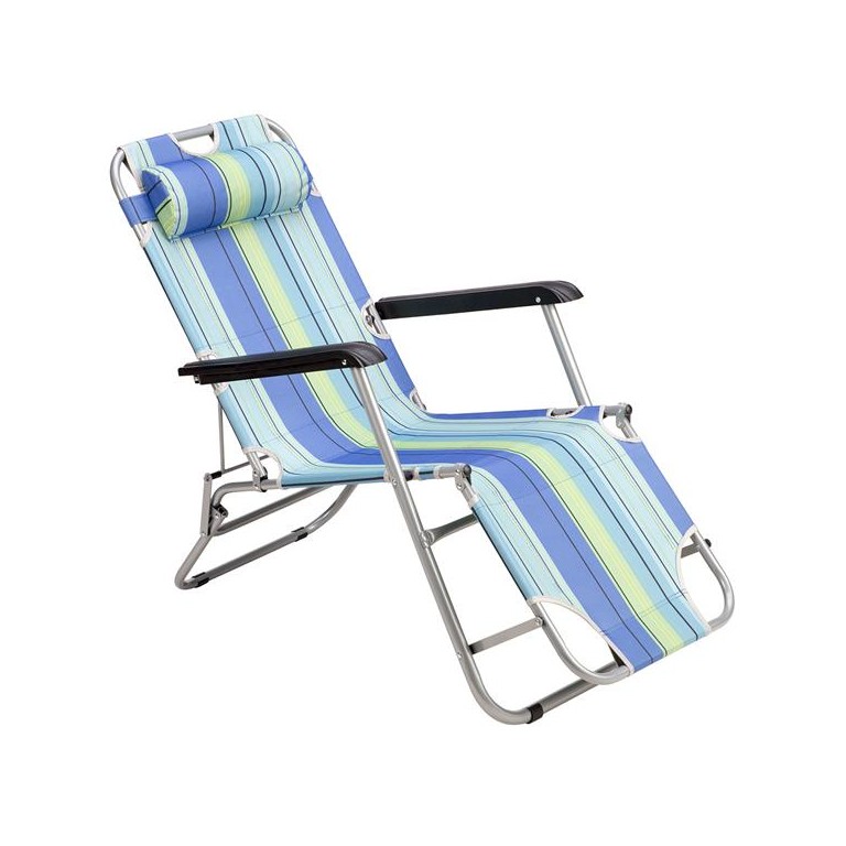 Ξαπλώστρα - Πολυθρόνα Nils Camp NC3024 Μπλε Sun Lounger