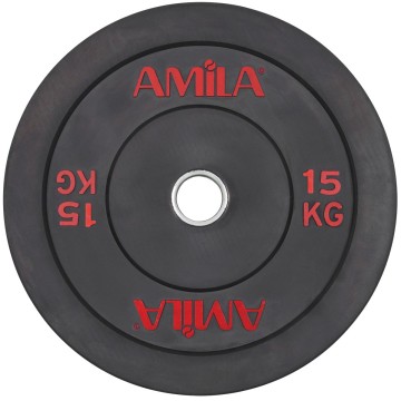 Δίσκος Black R Bumper 50mm 15Kg Amila 84608