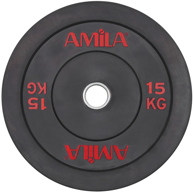 Δίσκος Black R Bumper 50mm 15Kg Amila 84608