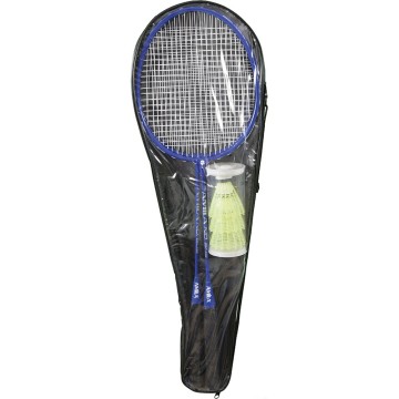 Σετ Ρακετών Badminton Amila 605 με Πολύχρωμα Φτερά 98527