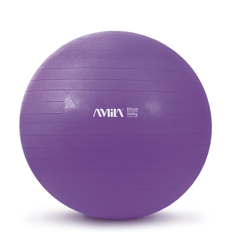 Μπάλα Γυμναστικής Amila Gymball 55cm Μωβ 95830