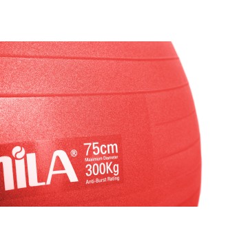 Μπάλα Γυμναστικής Amila Gymball 75cm Κόκκινη Bulk 48443