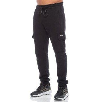 Ανδρικό Παντελόνι Φόρμας Be:Nation Side Pockets Elastic Hem Pant 02302306 (Black)