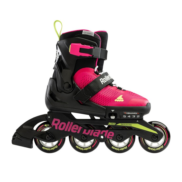 Αυξομειούμενα Inline Skates Rollerblade Microblade Pink/Light Green 43.072219/PN/GR (Size 36.5-40.5)