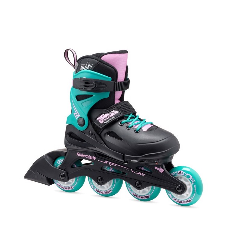 Αυξομειούμενα Πατίνια Rollerblade Fury Μαύρο/Πράσινο 43.073735/BL/SGRN (Size 29-33)