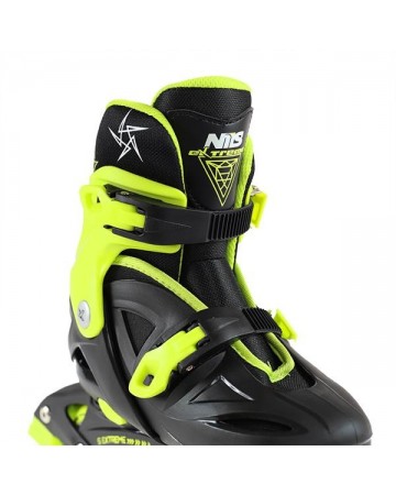 Αυξομειούμενα Πατίνια Roller NJ/NA 0321 Μαύρο/Λαχανί IN-LINE SKATES NILS EXTREME