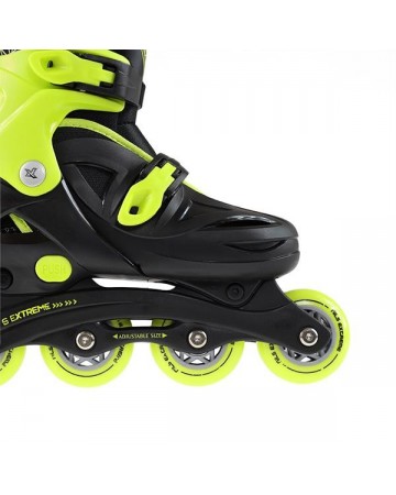 Αυξομειούμενα Πατίνια Roller NJ/NA 0321 Μαύρο/Λαχανί IN-LINE SKATES NILS EXTREME