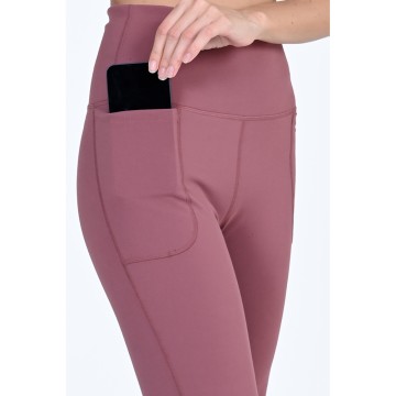 Γυναικείο Παντελόνι Φόρμας Magnetic North Women's High Waisted Pocket Flared Pants 50038-Puce