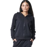 Γυναικεία Ζακέτα με Κουκούλα Body Action Women's Fleece Full Zip Hoodie 071421-01 Black