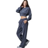 Γυναικείο Παντελόνι Φόρμας Body Action Women's Faded Effect High Waist Jazz Pants 021441-04