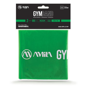 Λάστιχο Αντίστασης GymBand 2.5m Medium Amila 48187